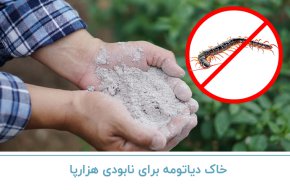 خاک دیاتومه برای نابودی هزارپا